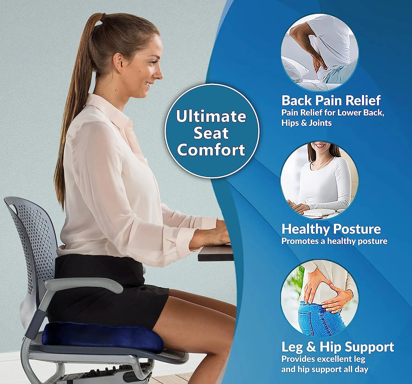 PostureGel™ – Ergonomic Cushion